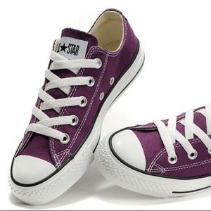 Purple Low Top Converse